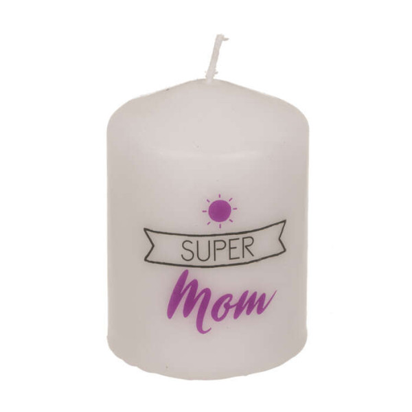 Διακοσμητικό Κερί Super Mom (6 x 8 cm)