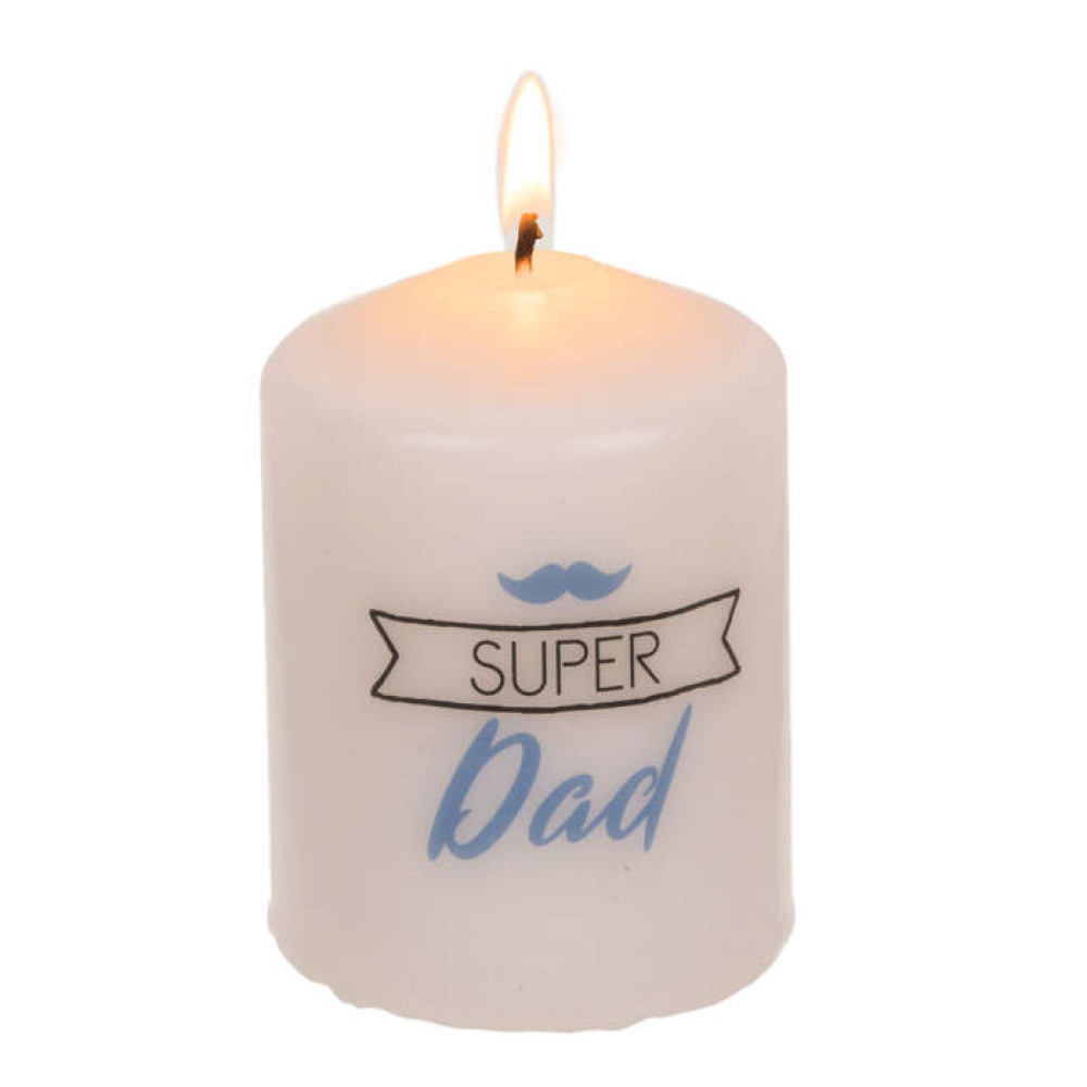 Διακοσμητικό Κερί Super Dad (6 x 8 cm)