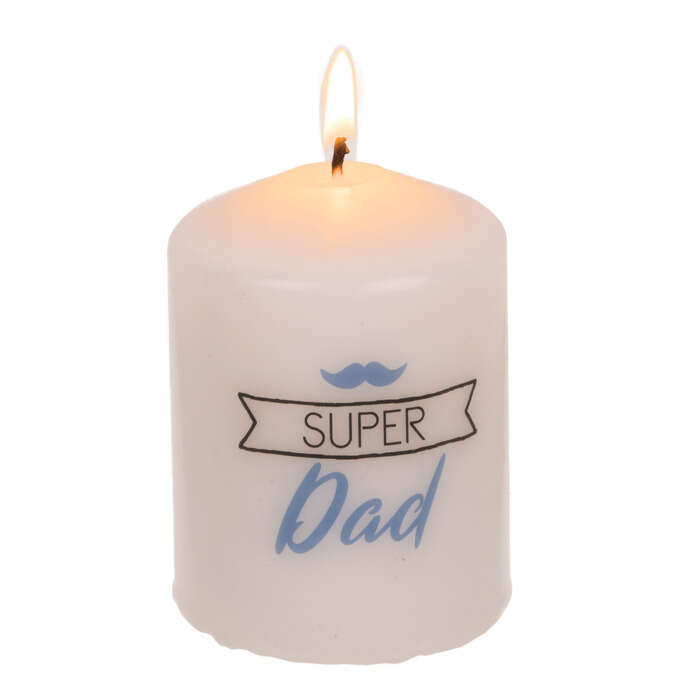 Διακοσμητικό Κερί Super Dad (6 x 8 cm)