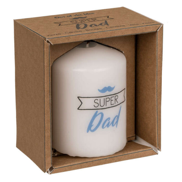 Διακοσμητικό Κερί Super Dad (6 x 8 cm)
