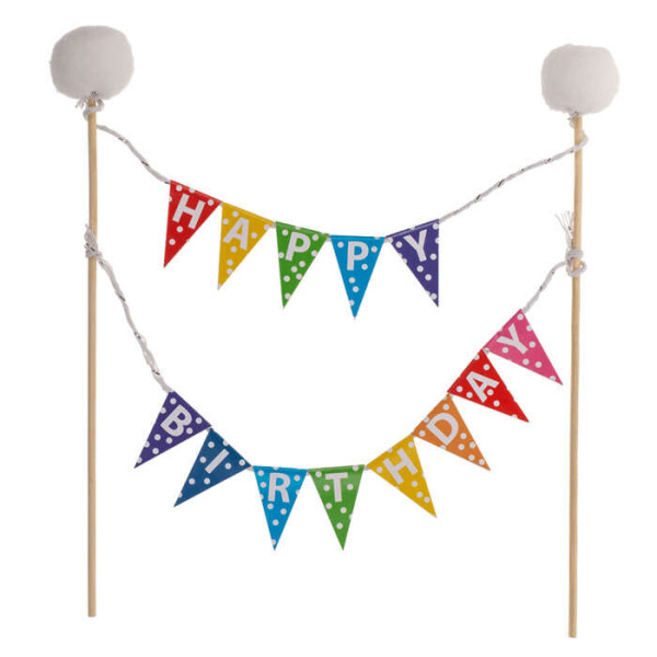 Διακοσμητικό Τούρτας Happy Birthday 