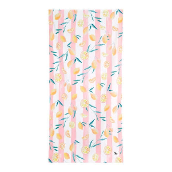 Dock & Bay Flower Power Πετσέτα Θαλάσσης Μικροΐνών 160 x 90 cm - Life Gives You Lemons