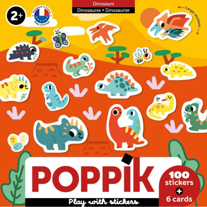 Poppik Τα Πρώτα μου Αυτοκόλλητα – Δεινόσαυροι