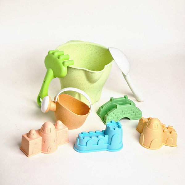 Σετ Παιχνιδιού Παραλίας Κουβάς -Καστράκια με Αξεσουάρ από Οργανικά