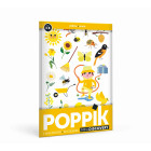 Poppik Mini Πόστερ με 27 Αυτοκόλλητα - Κίτρινο - Κήπος
