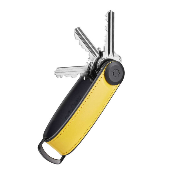 OrbitKey Hybrid Leather Key Organiser Κλειδοθήκη Μπρελόκ (Solar Yellow)