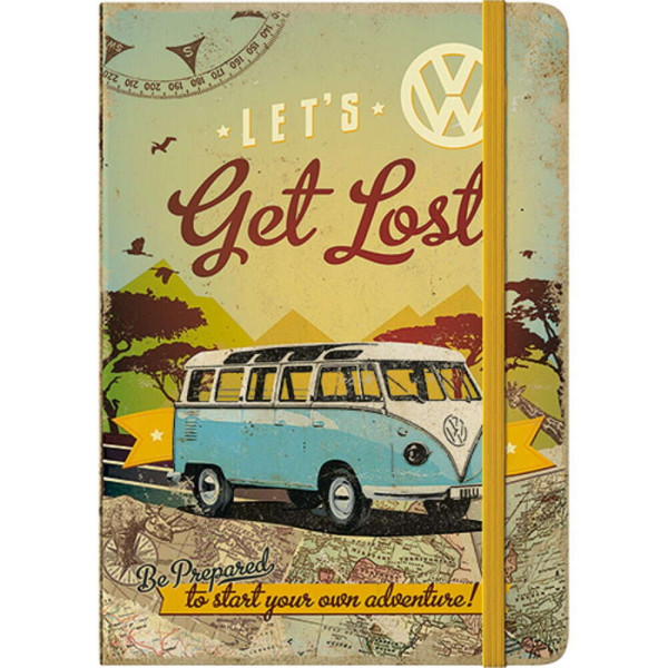Nostalgic Σημειωματάριο Volkswagen VW Bulli - Let's Get Lost