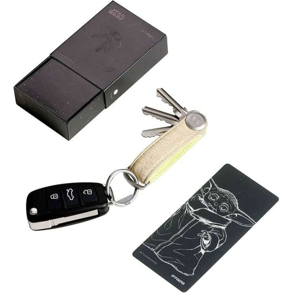 OrbitKey x Star Wars™ Leather Key Organiser Κλειδοθήκη Μπρελόκ (Grogu™)