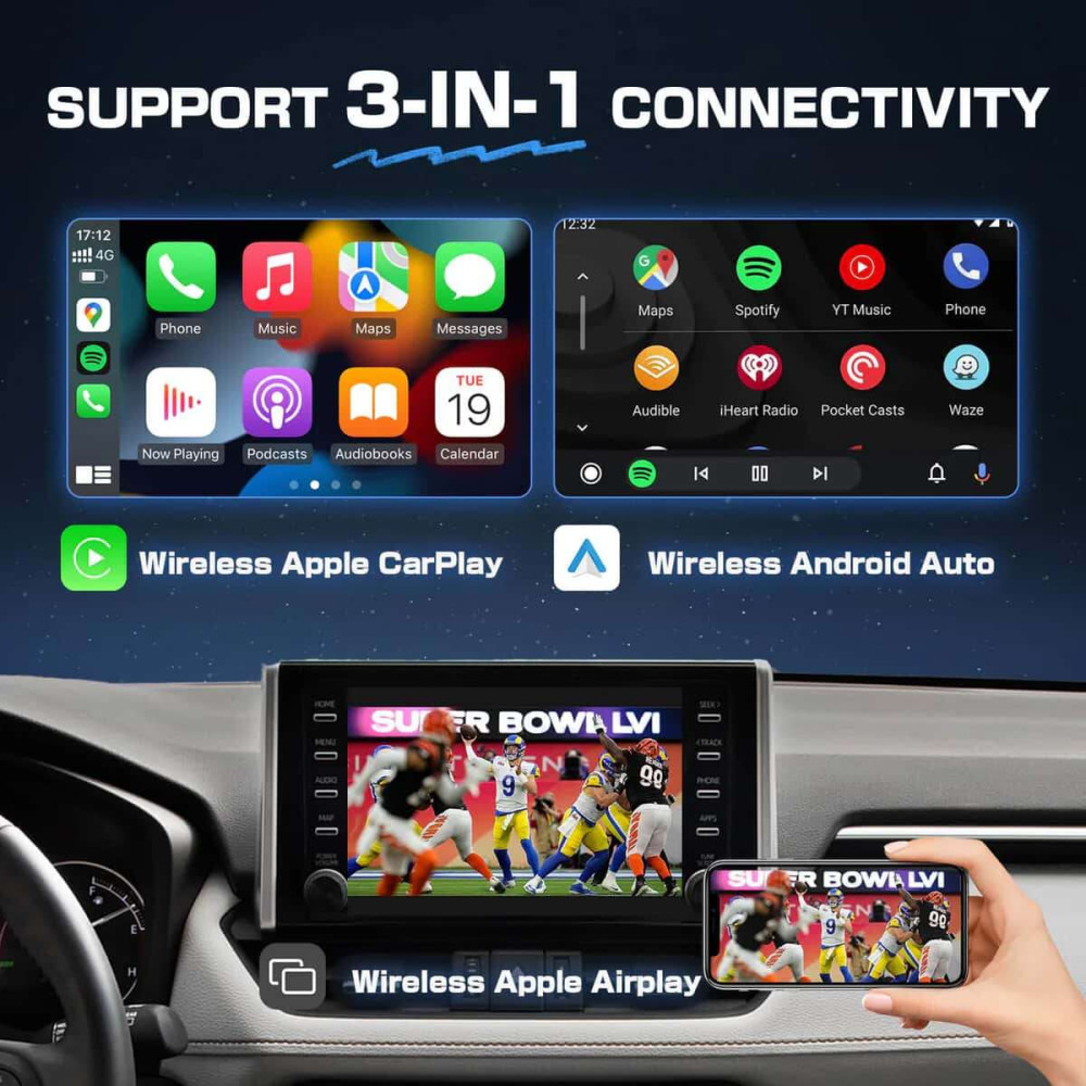 Ottocast Ottoadapter MX Wireless CarPlay/ Android Auto 3 σε 1 Adapter