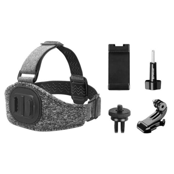Puluz PU857 Ιμάντας Κεφαλής για GoPro και Action Cameras (Γκρι)