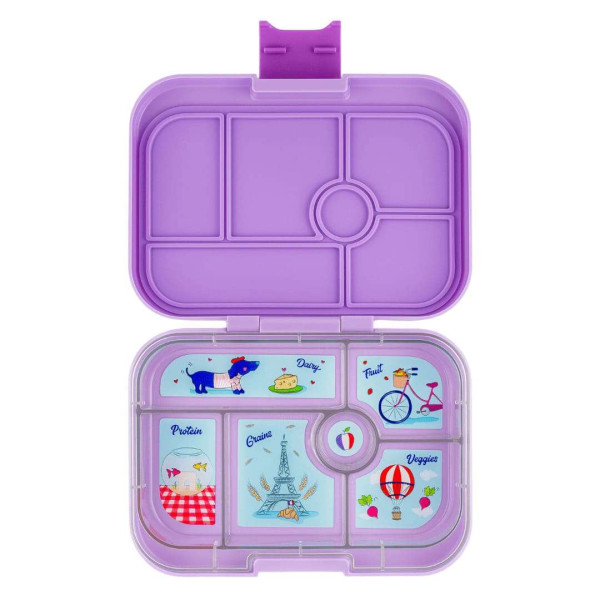 Yumbox Original Φαγητοδοχείο με 6 χωρίσματα (Lulu Purple - Paris)