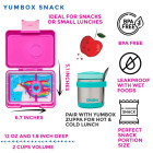 Yumbox Snack Φαγητοδοχείο με 3 χωρίσματα (Glitter-Aqua)
