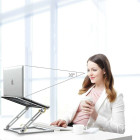 Tech-Protect Prodesk Βάση Στήριξης για Laptop έως 17.3" (Ασημί)