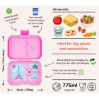 Yumbox Panino Φαγητοδοχείο με 4 χωρίσματα (Lavante Purple - Unicorn)