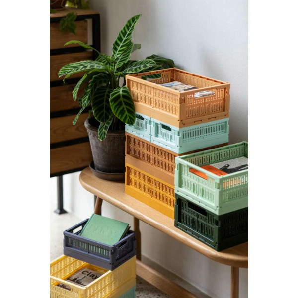 Made Crate Maxi Πτυσσόμενο Κιβώτιο 48 x 34 x 17 cm (Washed Black Sweater)