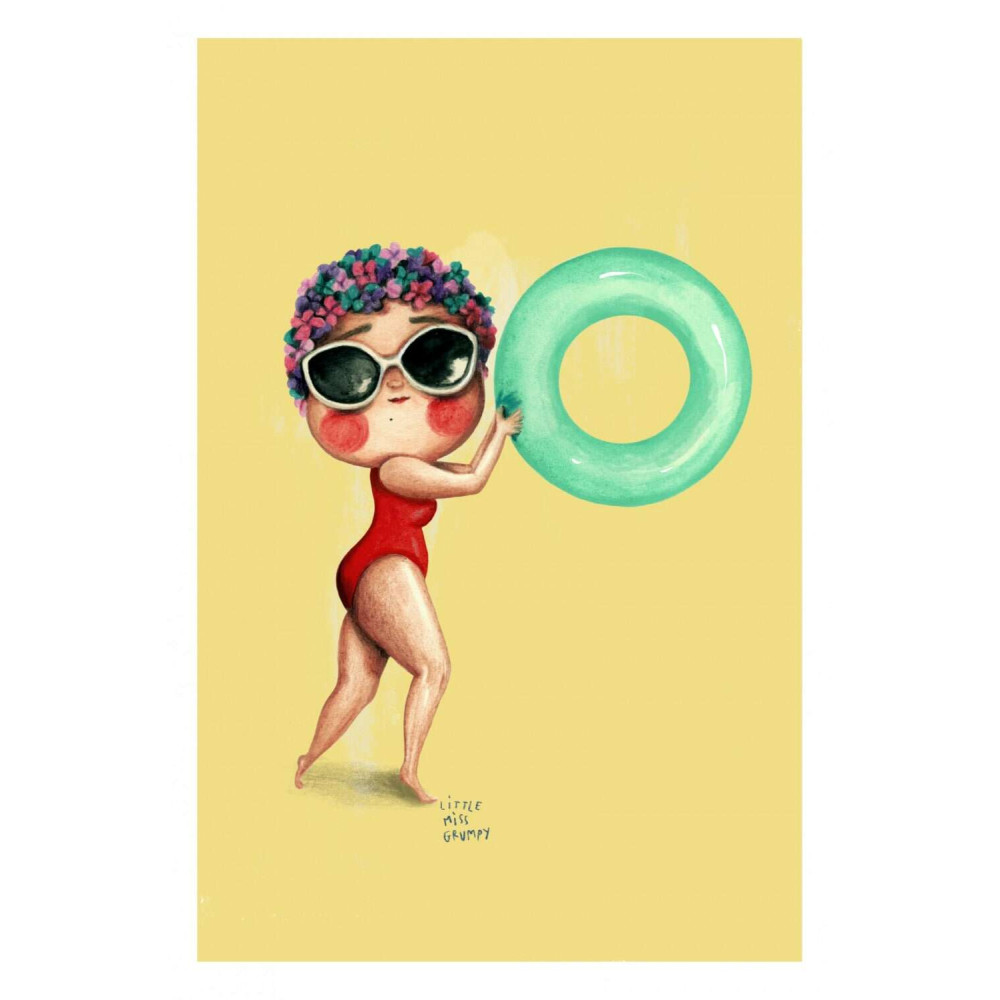 Little Miss Grumpy Κάρτα Good Swims (10 x 15 cm)