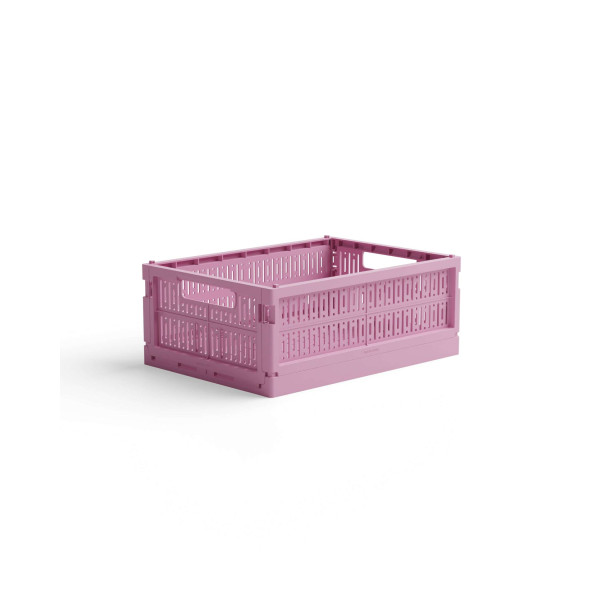 Made Crate Midi Πτυσσόμενο Κιβώτιο 34 × 24 × 13 cm (Soft Fuchsia)