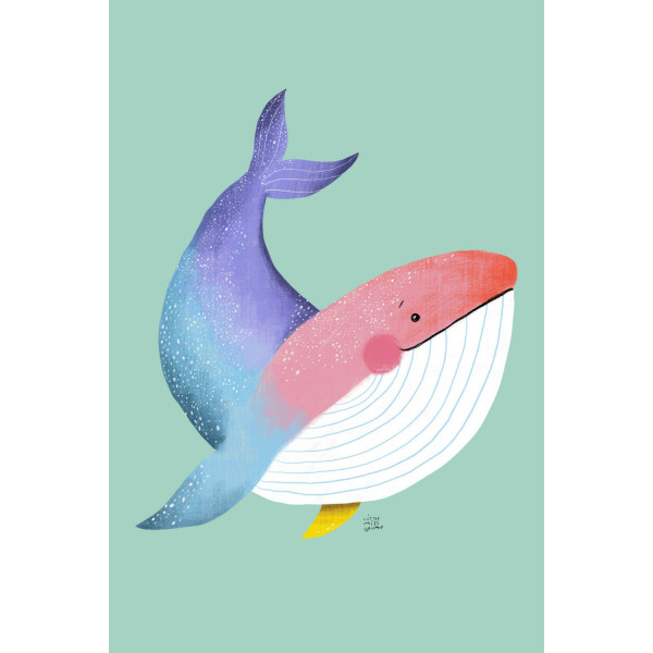 Little Miss Grumpy Κάρτα The Whale (10 x 15 cm)