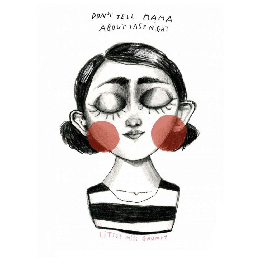 Little Miss Grumpy Κάρτα Don’t Tell Mama (10 x 15 cm)