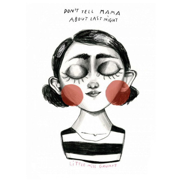 Little Miss Grumpy Κάρτα Don’t Tell Mama (10 x 15 cm)