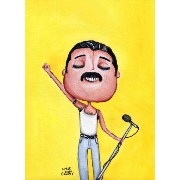 Little Miss Grumpy Κάρτα Freddie Mercury (10 x 15 cm)