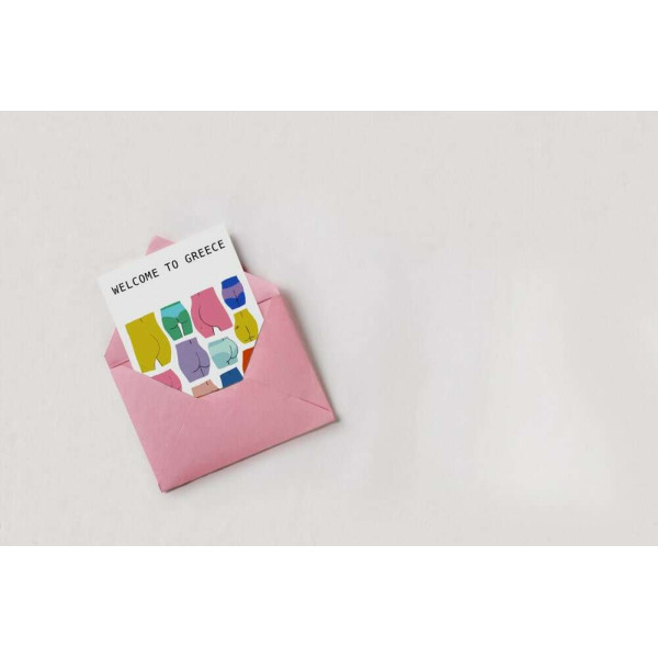 Little Miss Grumpy Κάρτα Welcome to Greece (10 x 15 cm)