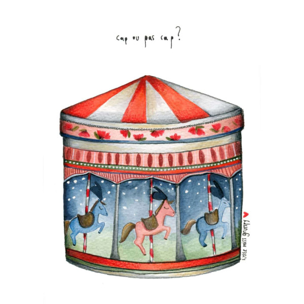 Little Miss Grumpy Κάρτα Carousel (10 x 15 cm)