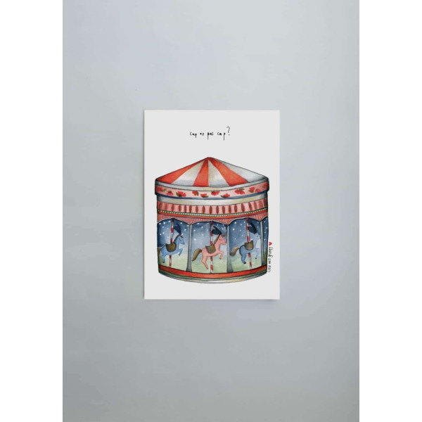 Little Miss Grumpy Κάρτα Carousel (10 x 15 cm)