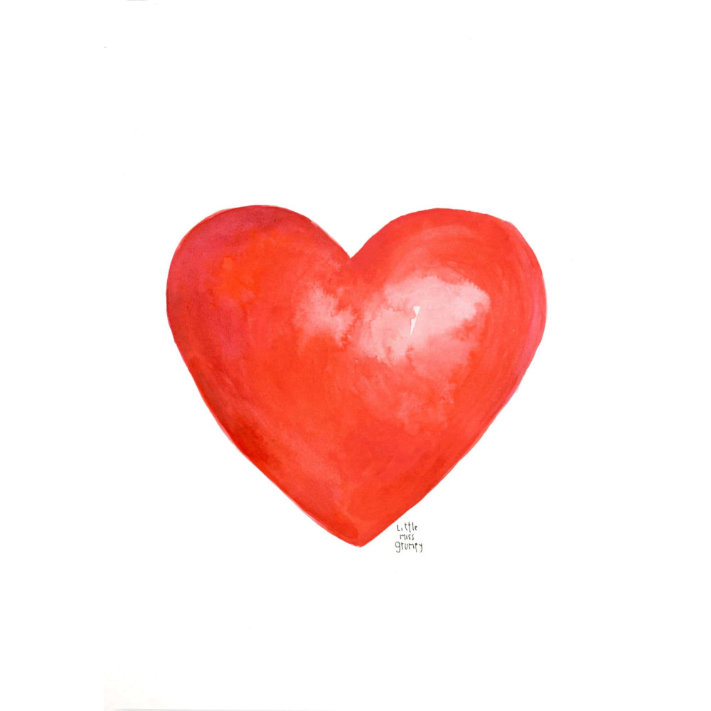 Little Miss Grumpy Κάρτα Heart (10 x 15 cm)