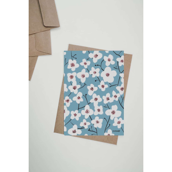 Little Miss Grumpy Κάρτα Blossomed Almond tree 🎵 (10 x 15 cm)