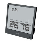 Life Simple Black Ψηφιακό θερμόμετρο και υγρόμετρο εσωτερικού χώρου (Μαύρο)