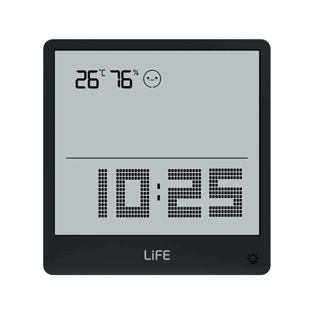Life Simple Black Ψηφιακό θερμόμετρο και υγρόμετρο εσωτερικού χώρου (Μαύρο)