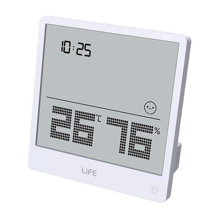 Life Simple White Ψηφιακό θερμόμετρο και υγρόμετρο εσωτερικού χώρου (Λευκό)