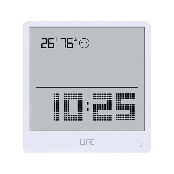 Life Simple White Ψηφιακό θερμόμετρο και υγρόμετρο εσωτερικού χώρου (Λευκό)
