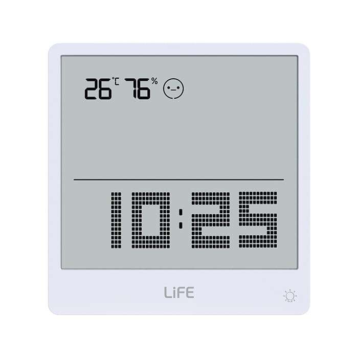 Life Simple White Ψηφιακό θερμόμετρο και υγρόμετρο εσωτερικού χώρου (Λευκό)