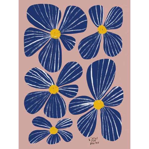 Little Miss Grumpy Blue Salmon (10 x 15 cm)