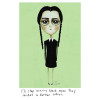 Little Miss Grumpy Wednesday Addams (10 x 15 cm)