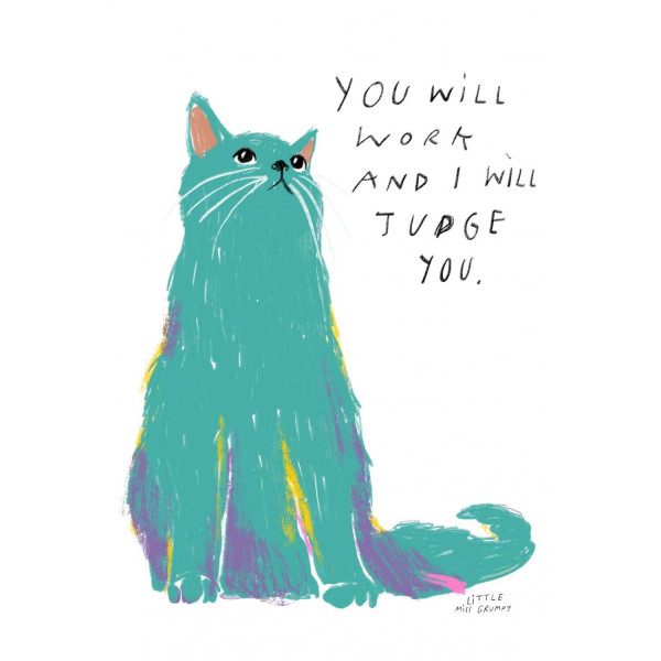 Little Miss Grumpy Judging you (10 x 15 cm)