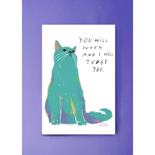 Little Miss Grumpy Judging you (10 x 15 cm)