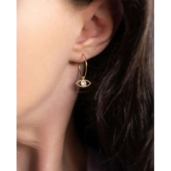 LifeLikes Σκουλαρίκια Κρικάκι Eye Roots (Βεραμάν)