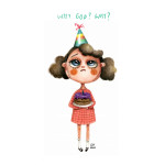 Little Miss Grumpy Birthday Girl (10 x 15 cm)