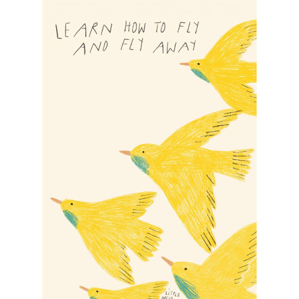 Little Miss Grumpy Fly away (10 x 15 cm)