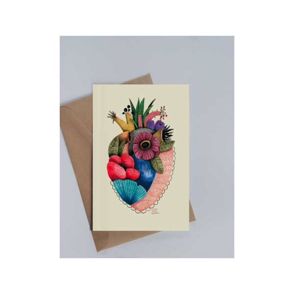 Little Miss Grumpy Blooming Heart (10 x 15 cm)