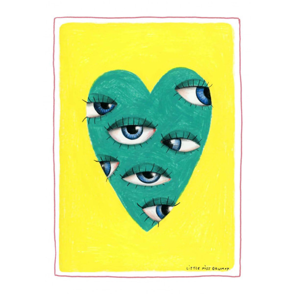 Little Miss Grumpy City eyes (10 x 15 cm)