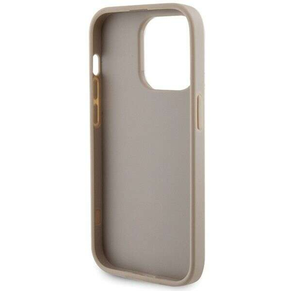 Guess Θήκη Backcover για Apple iPhone 15 Pro Strass Metal Logo (Χρυσό)