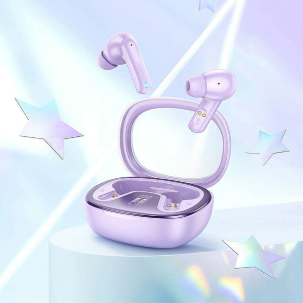 Hoco Ασύρματα Ακουστικά Bluetooth TWS EQ6 (Μωβ)