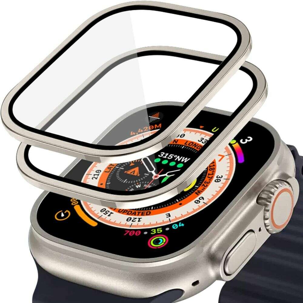 Hofi Screen Protector Hartowane GLASS RING 2-PACK για Apple Watch Ultra 1 / 2 49mm (Titanium)