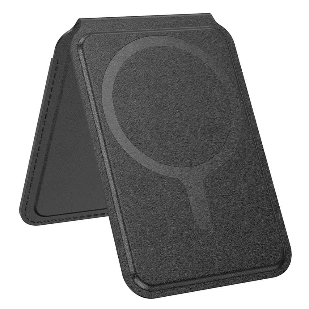 Hoco GT3 Magsafe Card Holder Mαγνητική Θήκη Καρτών από Οικολογικό Δέρμα (Μαύρο)