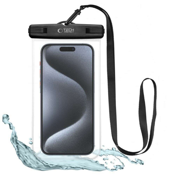 Tech-Protect UWC7 Αδιάβροχη Θήκη για Κινητό Universal Waterproof Phone Case 6.9" (Μαύρο)