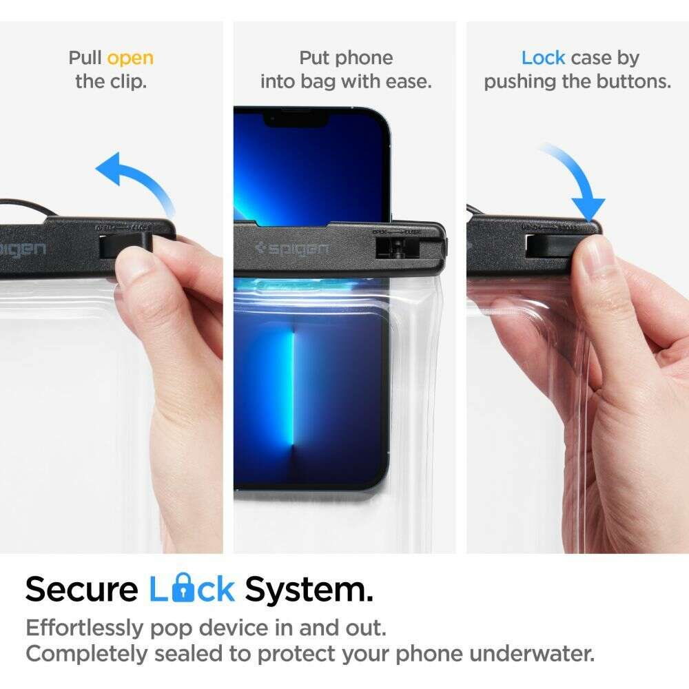 Spigen A610 Αδιάβροχη Θήκη για Κινητό Universal Waterproof  Float Phone Case (Διάφανο)